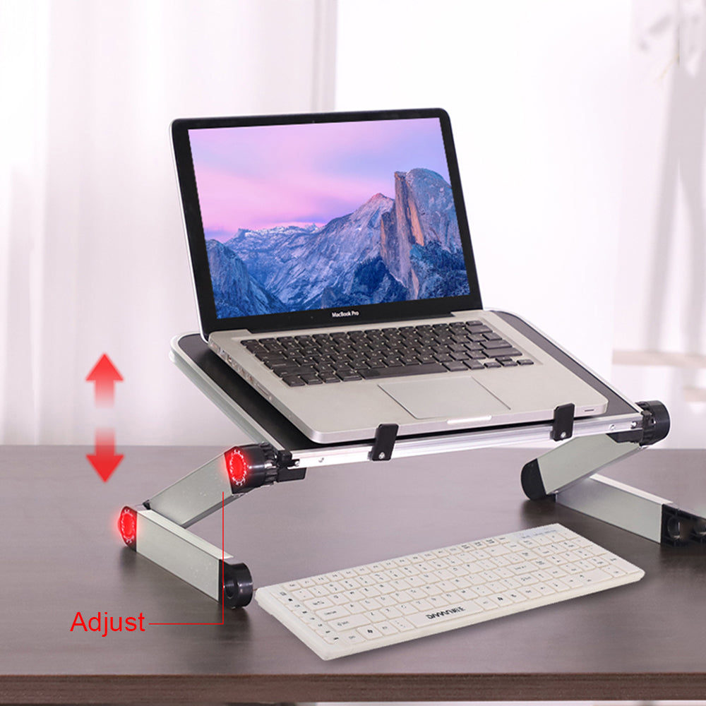 Soporte ergonómico para tableta y portátil con inclinación de 360°