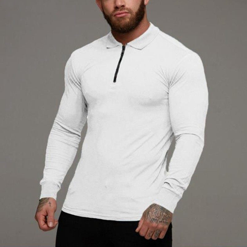 Langarm-Poloshirt