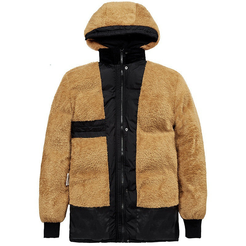 Samt Wattierte Jacke