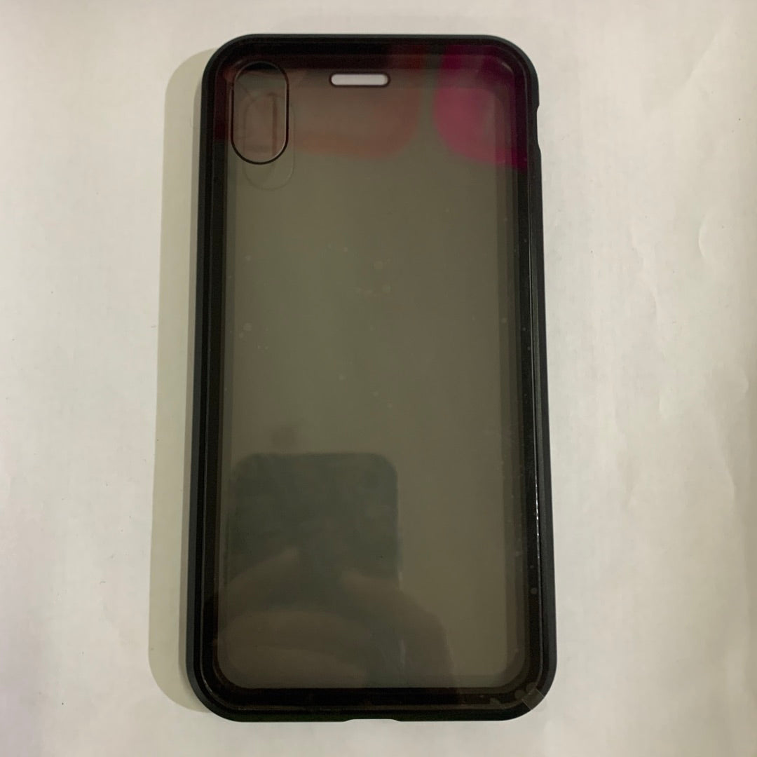 Phone case with anti-spy function, magnetic protective case made of privacy glass for your mobile phone