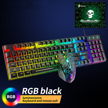 Kuiying T6RGB Light-Up Keyboard and Mouse Set