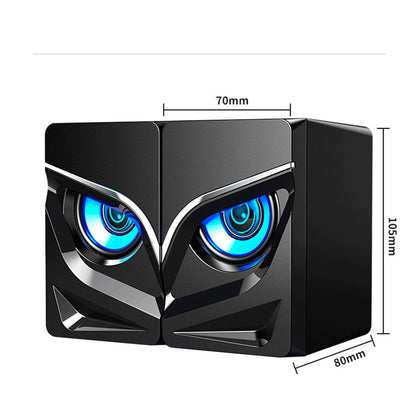 Altavoz estéreo 3D Hi-Fi con Bluetooth, USB y LED