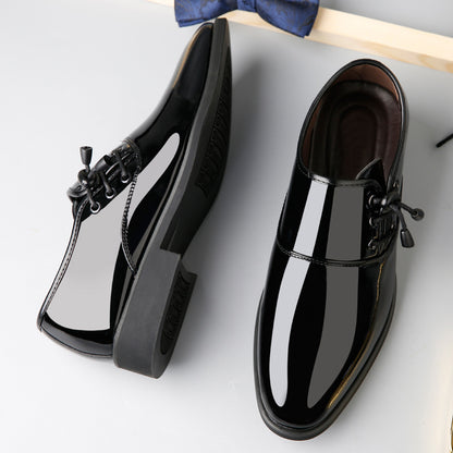 Plus Sizes Lackleder Business Lace-Up Oxfords Style Schuhe