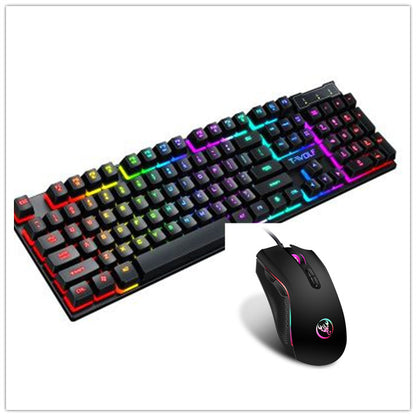 Teclado LED con cable para juegos USB 