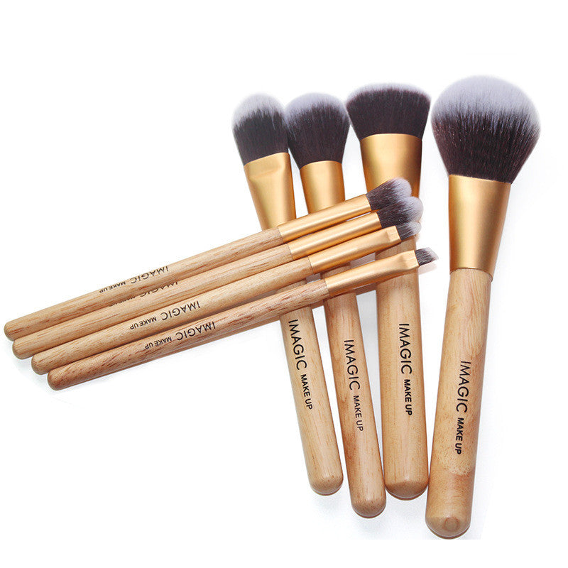 Highlighter Foundation Concealer Puder Rouge Lidschatten Lippen Augenbrauen 8-Teiliges Make-Up Pinselset
