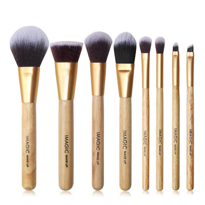 Highlighter Foundation Concealer Puder Rouge Lidschatten Lippen Augenbrauen 8-Teiliges Make-Up Pinselset