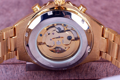Edelstahl Automatik Armbanduhr
