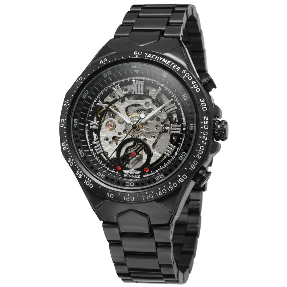 Edelstahl Automatik Armbanduhr