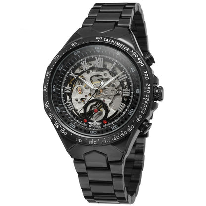 Edelstahl Automatik Armbanduhr