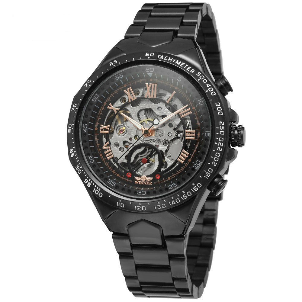 Edelstahl Automatik Armbanduhr