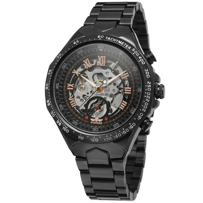 Edelstahl Automatik Armbanduhr