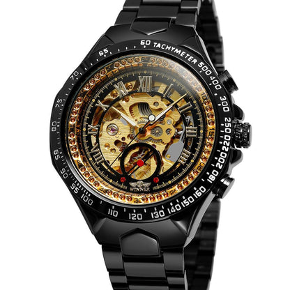 Edelstahl Automatik Armbanduhr