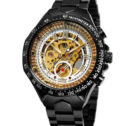 Edelstahl Automatik Armbanduhr