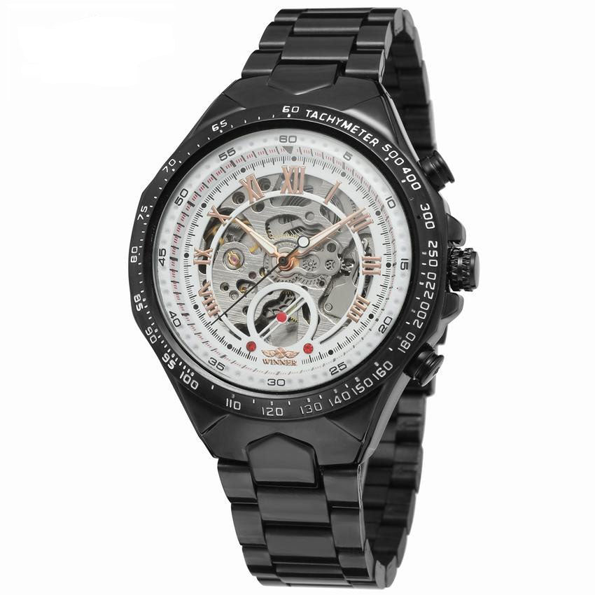 Edelstahl Automatik Armbanduhr