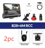 1080P high-resolution dashcam with three recordings