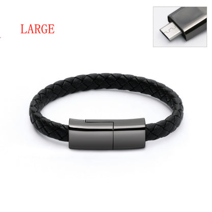 Creative wristband data cable, wristband charging cable