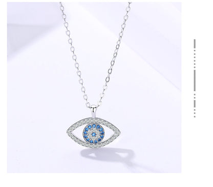 925er Sterlingsilber Dämonenauge Anhänger Halskette