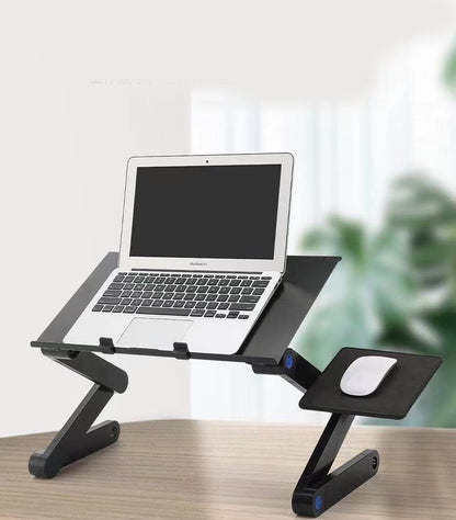 Foldable computer desk for notebooks with dual fans