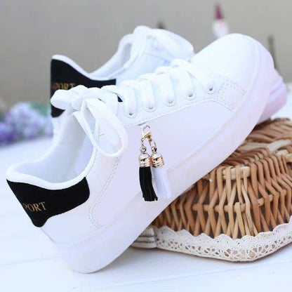 White mesh shoes, fashionable, breathable shoes for women, student shoes, Korean casual shoes, sports shoes, flat shoes, women's shoes