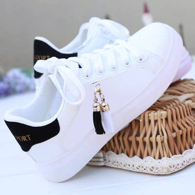 White mesh shoes, fashionable, breathable shoes for women, student shoes, Korean casual shoes, sports shoes, flat shoes, women's shoes