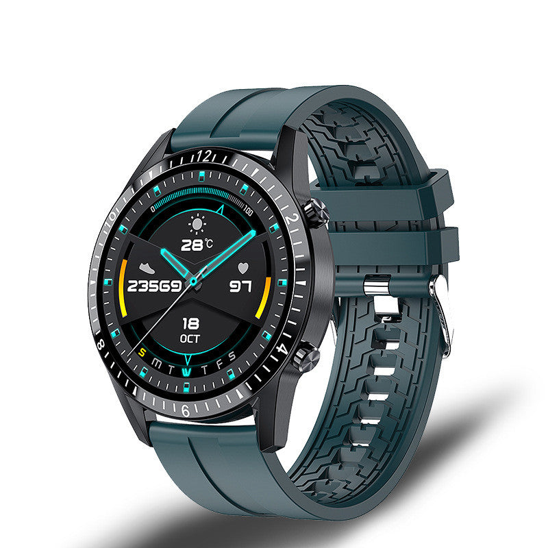 Multifunktionale Smartwatch mit Bluetooth-Anruffunktion, Schrittzähler, Blutdruck- und Herzfrequenzmessung, wasserdichte Unisex