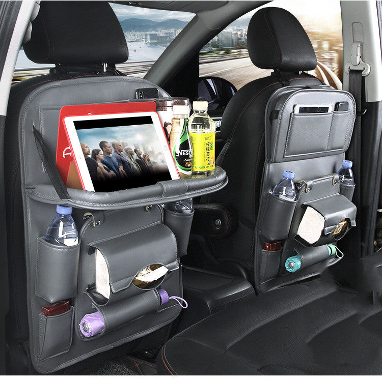 PU Leder Auto Aufbewahrungstasche Multifunktions-Rücksitzablage Hängetasche Wasserdichter Auto-Organizer Automotive Interieur Zubehör