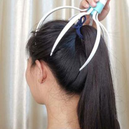 Head massager with vibration function and eight claws for scalp care