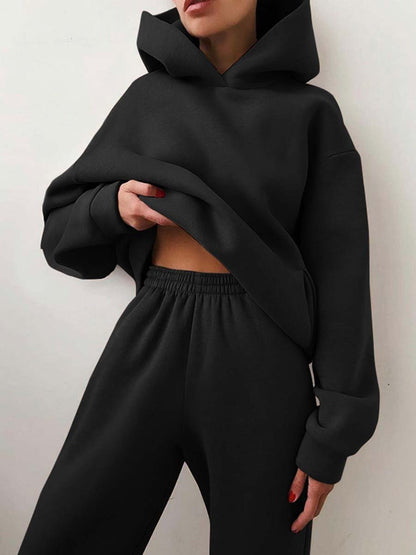 Women's Casual Hooded Two-Piece Hooded Tracksuit