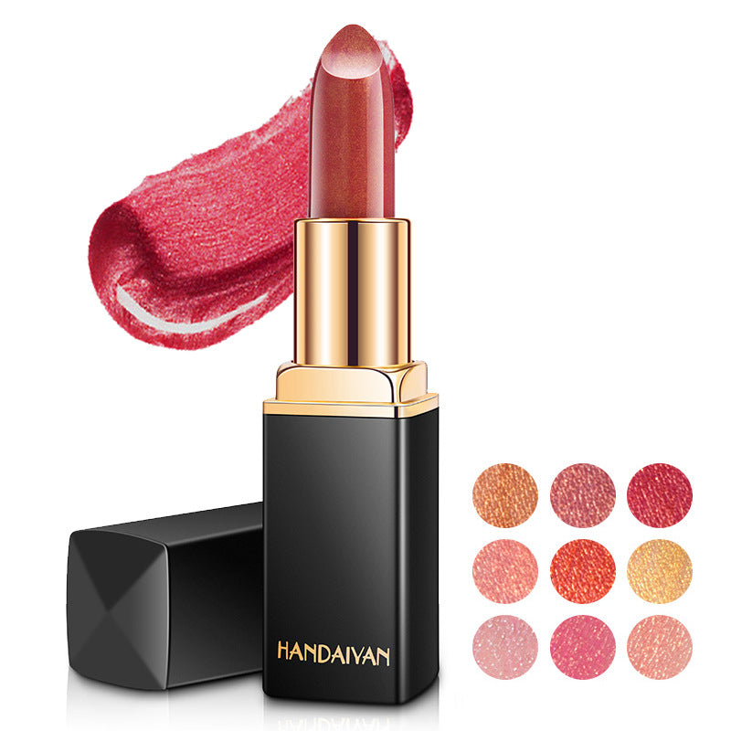 Farbtemperaturwechsel Perlmuttartiger Glänzender Metallic Lippenstift