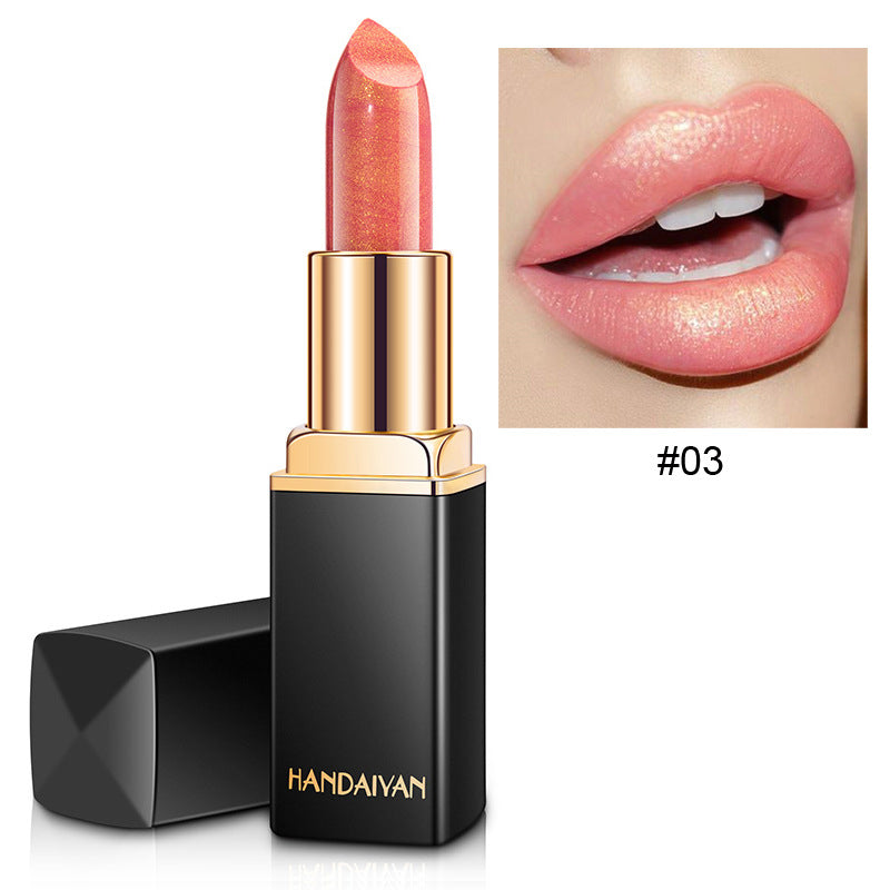 Farbtemperaturwechsel Perlmuttartiger Glänzender Metallic Lippenstift