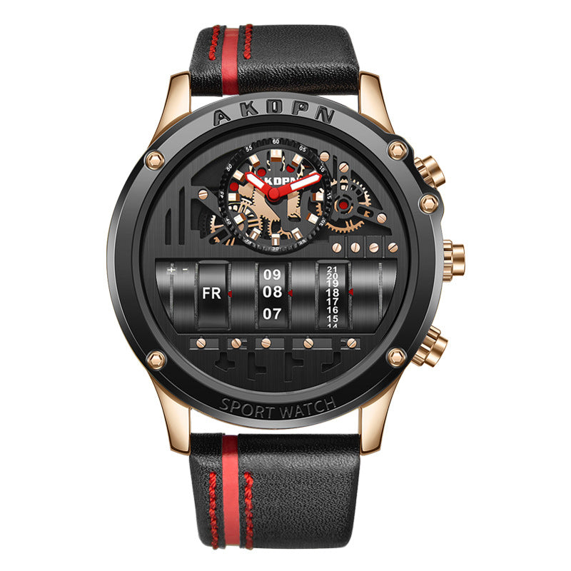 Leder Kreativ Armbanduhr