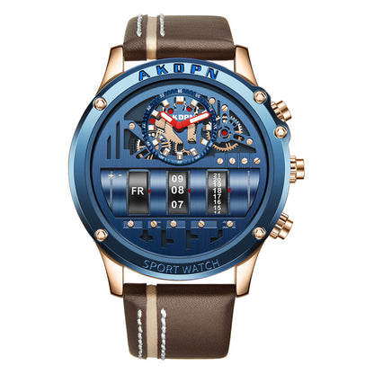 Leder Kreativ Armbanduhr