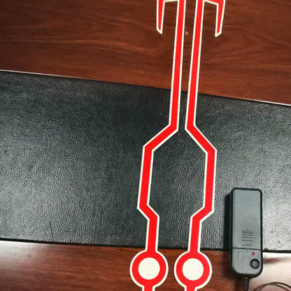 LED  DIY Kaltlichtfolie Helm-Fahrsignalstreifen Blinker Set