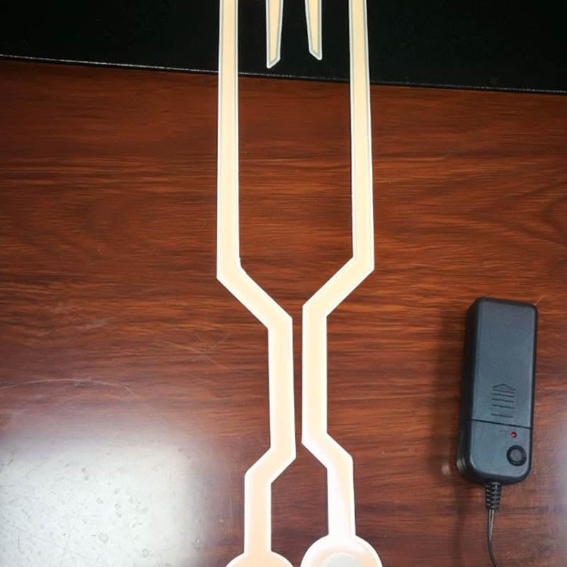 LED  DIY Kaltlichtfolie Helm-Fahrsignalstreifen Blinker Set