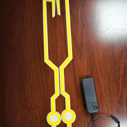 LED  DIY Kaltlichtfolie Helm-Fahrsignalstreifen Blinker Set