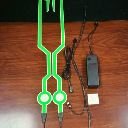 LED  DIY Kaltlichtfolie Helm-Fahrsignalstreifen Blinker Set
