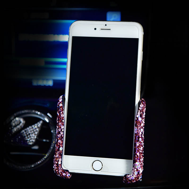 Organizador de caja de basura con cargador USB LED Lila Diamant para colgar en el coche