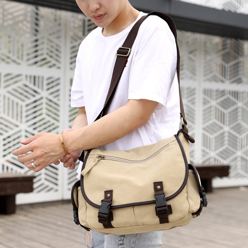 Canvas shoulder bags for men, casual bags for men, messenger bags, multifunctional bags