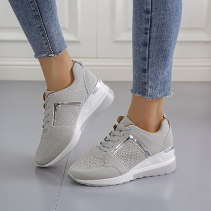Zapatillas deportivas Keilabsatz con plataforma, cordones y malla
