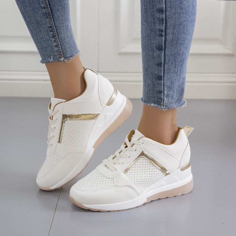 Zapatillas deportivas Keilabsatz con plataforma, cordones y malla