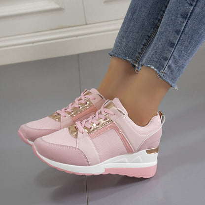 Zapatillas deportivas Keilabsatz con plataforma, cordones y malla