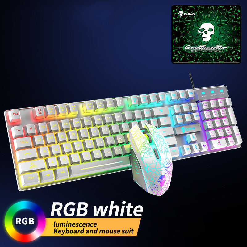 Kuiying T6RGB Light-Up Keyboard and Mouse Set