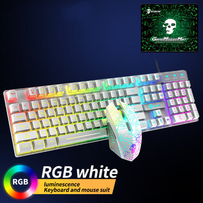 Kuiying T6RGB Light-Up Keyboard and Mouse Set