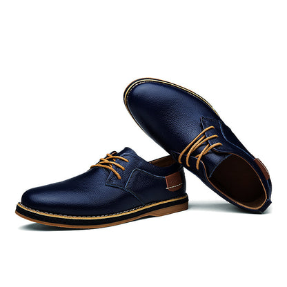 British Style Leder Lace-Up Schuhe