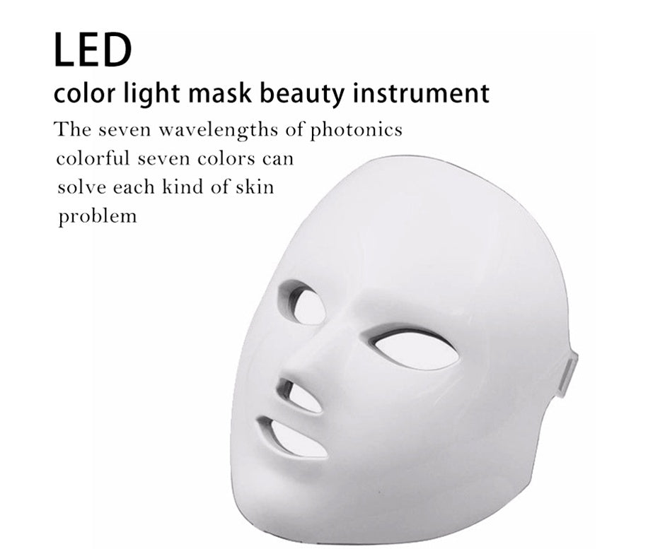 LED facial beauty device
