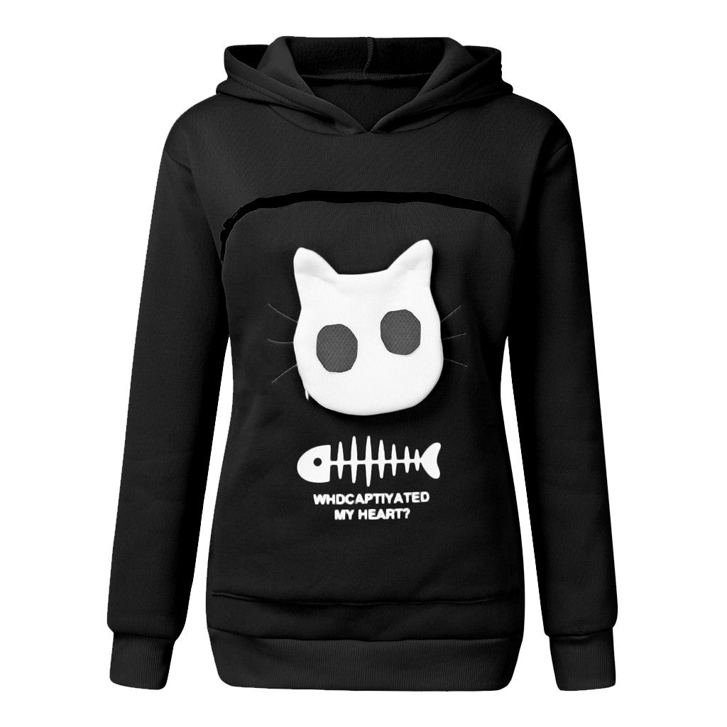 Katzenmotiv Tasche Katzen Outfit Sudadera con capucha