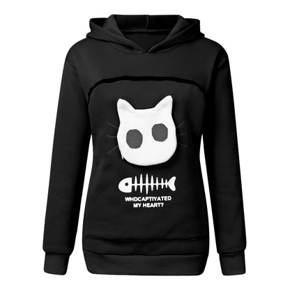 Katzenmotiv Tasche Katzen Outfit Sudadera con capucha