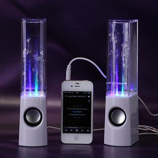 Wireless LED fountain speaker with dancing water for home and parties