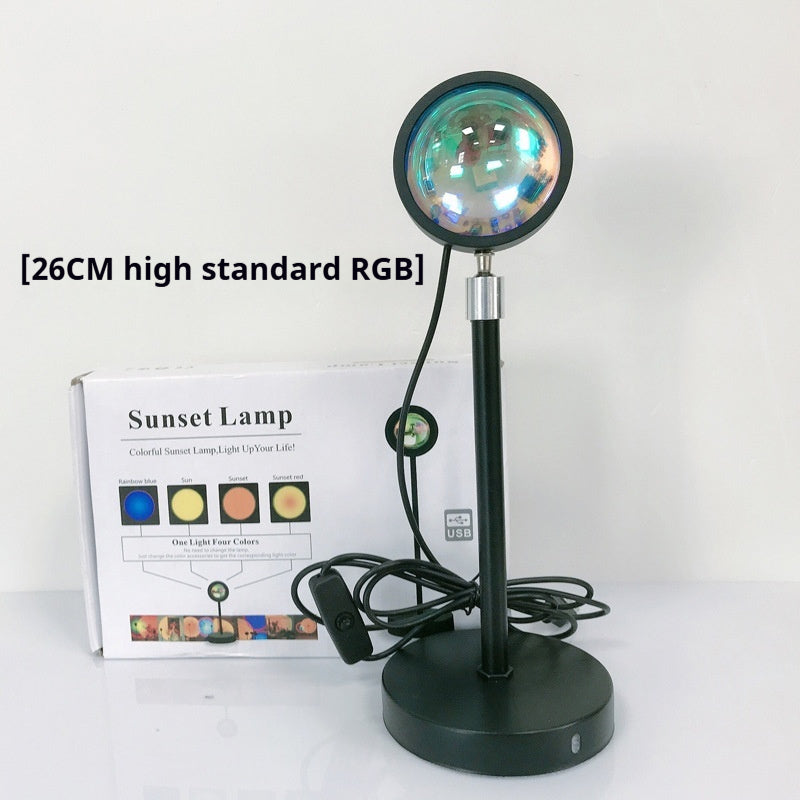 Sunset projection lamp, sunset projector, night light, wall decoration lighting