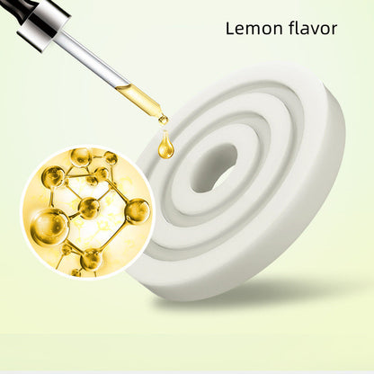 Solar-powered, rotating car air freshener with bench seat